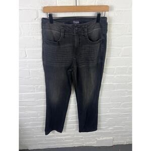 Not Your Daughter's Jeans Women's Marilyn Straight Jeans Mid-Rise Black Size 8P